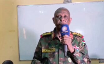 Atta speaks to the National Forces Coordination delegation in Omdurman on March 16 2024