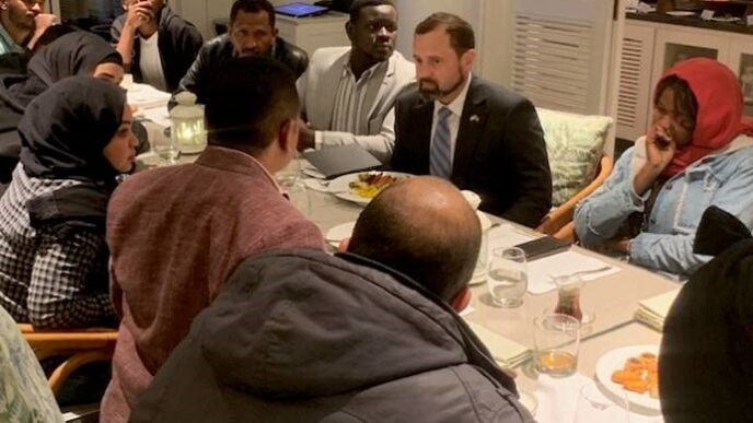 US envoy for Sudan Tom Perriello meets Sudanese youth in Cairo on March 2024